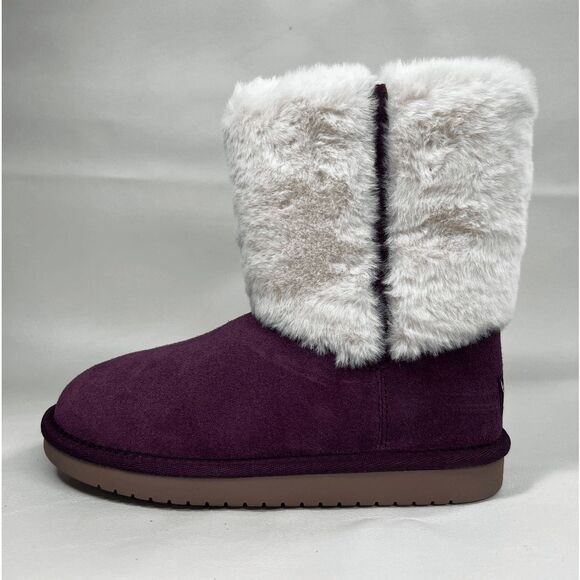 Koolaburra by UGG Kids' Aubrei Short Booties - Plum 2 Little Kids - Picture 3 of 7